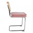 Kick tubular frame chair Kai - Pink