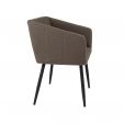 Kick dining chair Liv Bouclé - Brown
