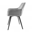 KICK KARL Velvet Dining Chair - Grey