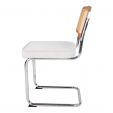 Kick tubular frame chair Kai - Ivory