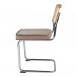 Kick tubular frame chair Kai - Taupe