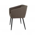 Kick dining chair Liv Bouclé - Brown