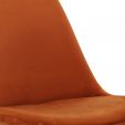 KICK Velvet Bucket Chair - Orange - Orange