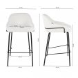 Kick Bar stool Sepp - White