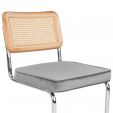 Kick tubular frame chair Kai - Grey