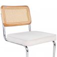 Kick tubular frame chair Kai - Ivory