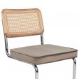 Kick tubular frame chair Kai - Taupe