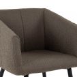 Kick dining chair Liv Bouclé - Brown