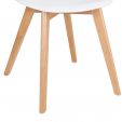 Kick dining chair Yuna - White