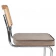 Kick tubular frame chair Kai - Taupe