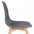 Kick dining chair Yuna - Dark Grey