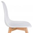 Kick dining chair Yuna - White