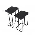 Kick Side table Noah Set of 2 - Black