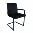 KICK JIM Armchair - Velvet - Black