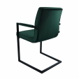 KICK JIM Armchair - Velvet - Dark Green