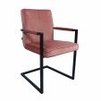 KICK JIM Armchair - Velvet - Pink