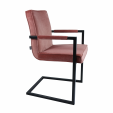 KICK JIM Armchair - Velvet - Pink