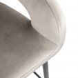 Kick bar stool Lenn - Velvet - Champagne