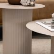 Kick side table Tilo - M - Beige