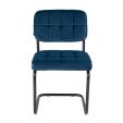 KICK IVY Tubular Frame Chair - Dark Blue