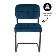 KICK IVY Tubular Frame Chair - Dark Blue