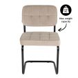 KICK IVY Tubular Frame Chair - Champagne