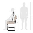 KICK IVY Tubular Frame Chair - Champagne