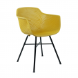 Set of 4 KICK INDY Garden Chair - Yellow