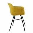 Set of 4 KICK INDY Garden Chair - Yellow