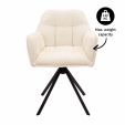 Kick swivel chair Luc - Crème