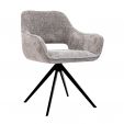 Kick swivel chair Nori - Grey