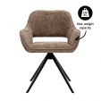 Kick swivel chair Nori - Taupe