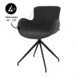 Kick swivel chair Novi - Dark Grey