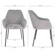 Kick dining chair Guus - Dark Grey