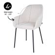 Kick dining chair Guus - Champagne