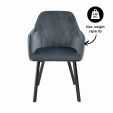 KICK Jane Dining Chair - Dark Grey