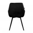 KICK KARL Velvet Dining Chair - Black