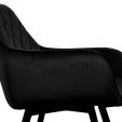 KICK KARL Velvet Dining Chair - Black