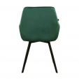 KICK KARL Velvet Dining Chair - Dark Green