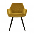 KICK KARL Velvet Dining Chair - Gold