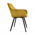 KICK KARL Velvet Dining Chair - Gold