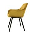 KICK KARL Velvet Dining Chair - Gold