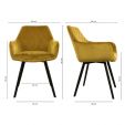 KICK KARL Velvet Dining Chair - Gold