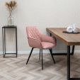 KICK KARL Velvet Dining Chair - Pink