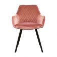 KICK KARL Velvet Dining Chair - Pink