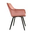 KICK KARL Velvet Dining Chair - Pink