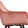 KICK KARL Velvet Dining Chair - Pink