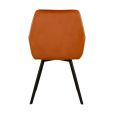 KICK KARL Velvet Dining Chair - Orange