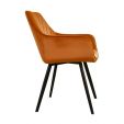 KICK KARL Velvet Dining Chair - Orange