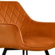 KICK KARL Velvet Dining Chair - Orange